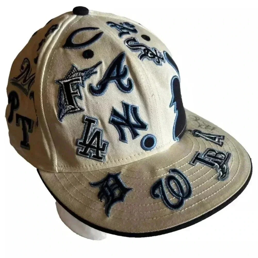 Vintage 59Fifty NEW ERA Official MLB Embroidered Logo Baseball Cap 7 5/8 - Picture 8 of 11